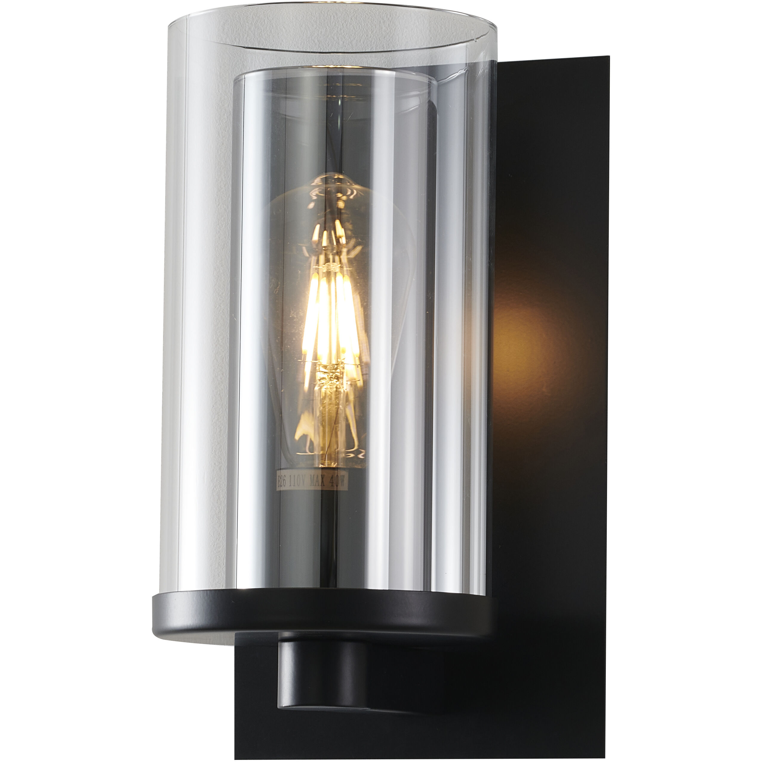 Canada Wall Sconce Wall Light, Black Frame